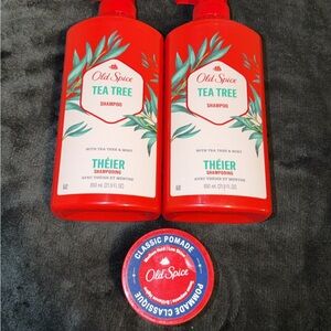 Old Spice Tea Tree Shampoo + Classic Pomade - Red